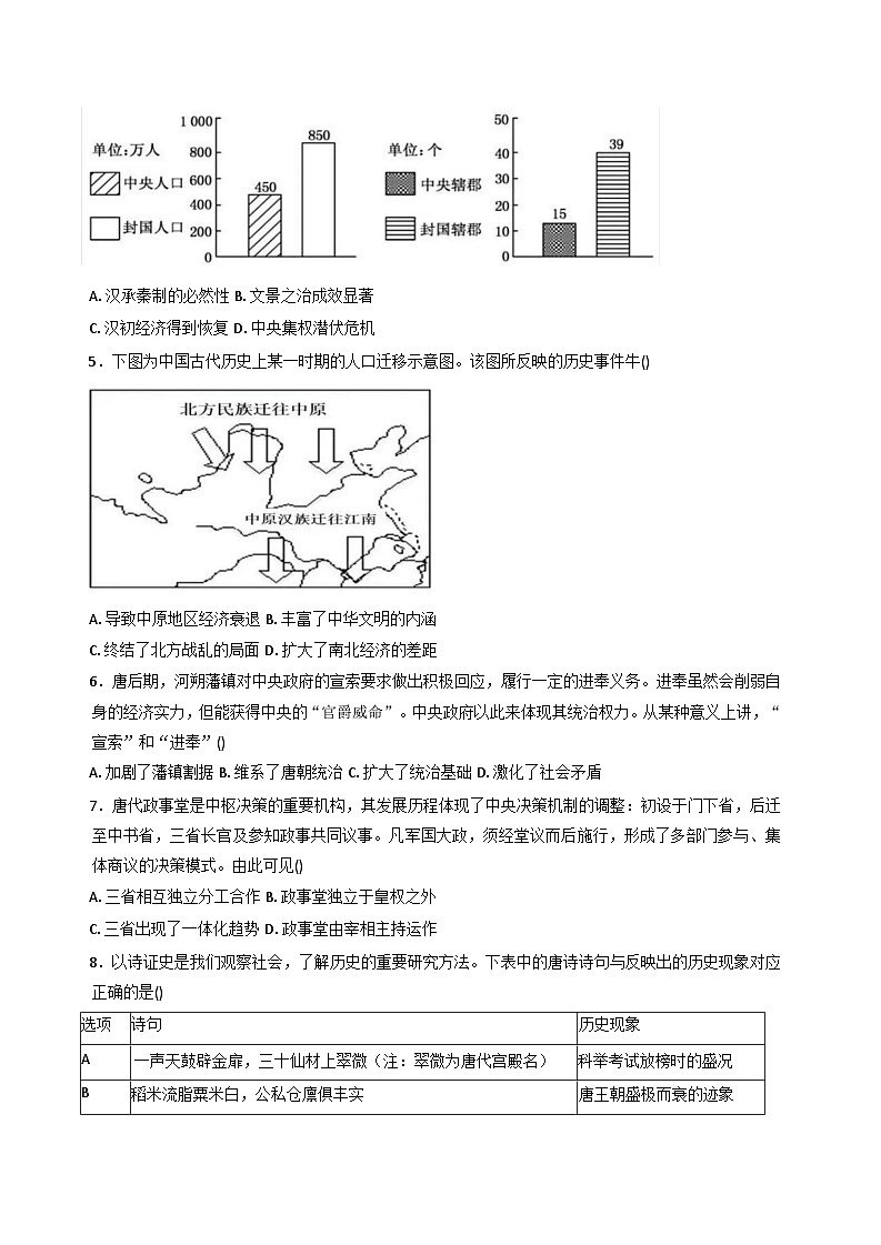 2025—2026学年度山东省泰安市新泰中学高一上学期第二次阶段性考试历史试题(解析版)第2页