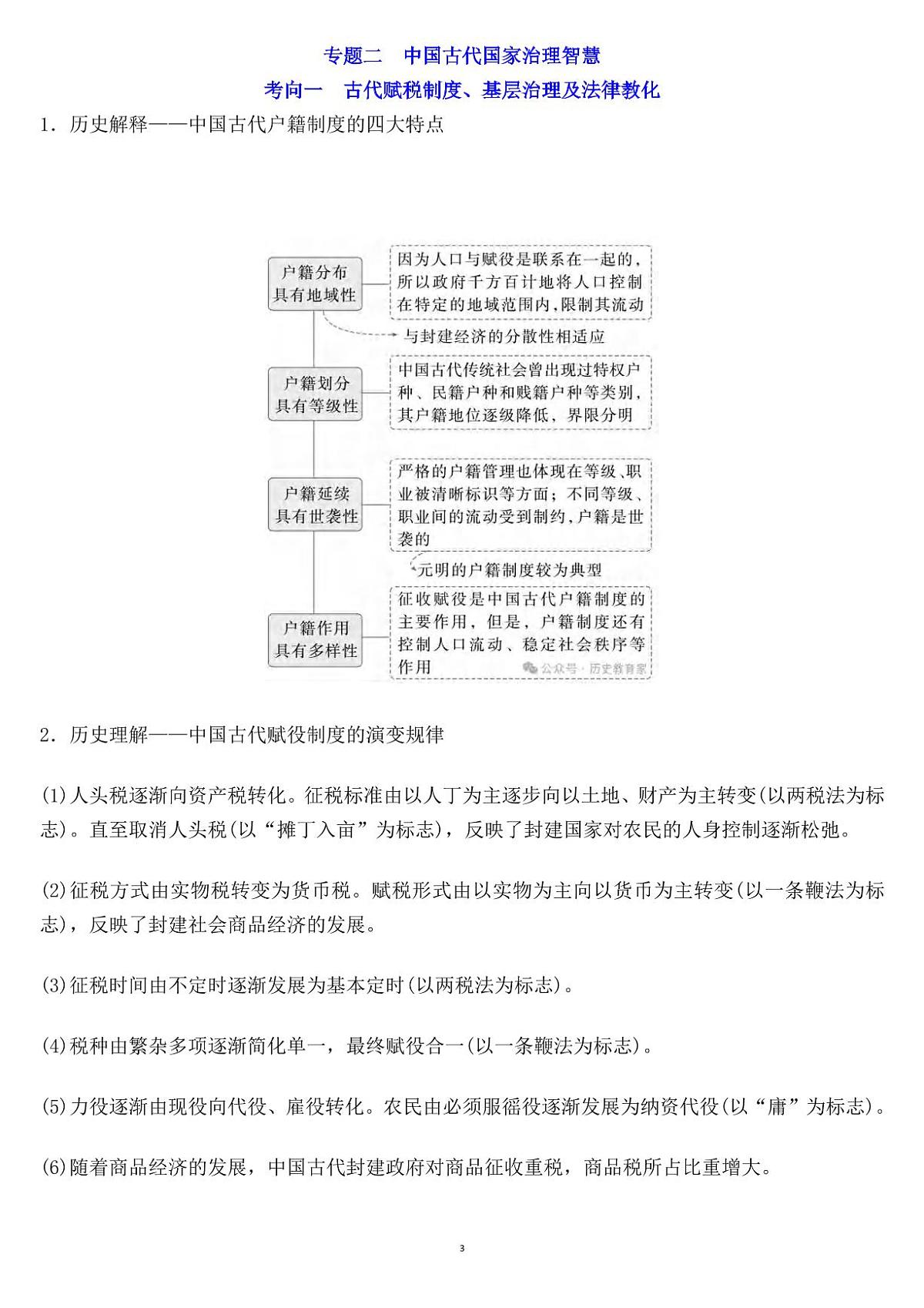 高考历史26个重要考向及核心素养考察知识清单（共31页）第3页