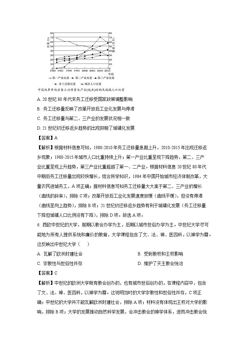 【历史】河北沧州市十校2025-2026学年高三上学期期末考试试题（解析版）第3页