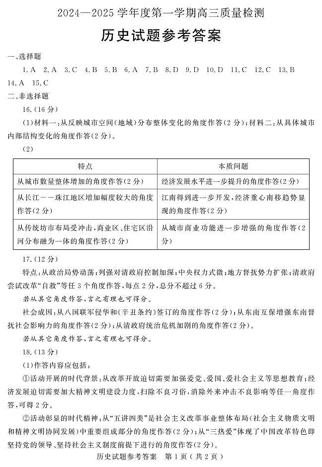 济宁历史答案第1页