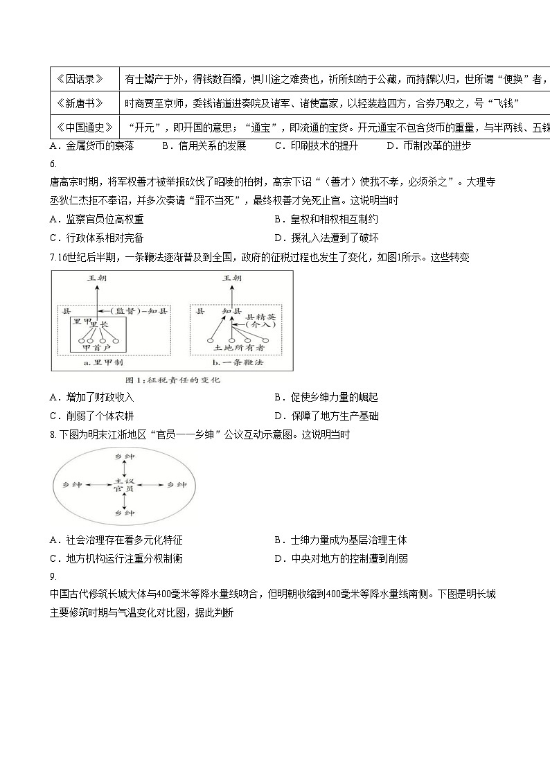 江苏省连云港市灌南县2025_2026学年高二上学期期中考试历史试卷（文字版，含答案）第2页