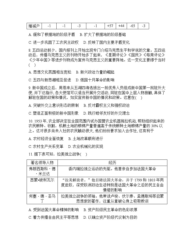 陕西省镇安中学2026年高三高考二模历史试卷含答案第3页