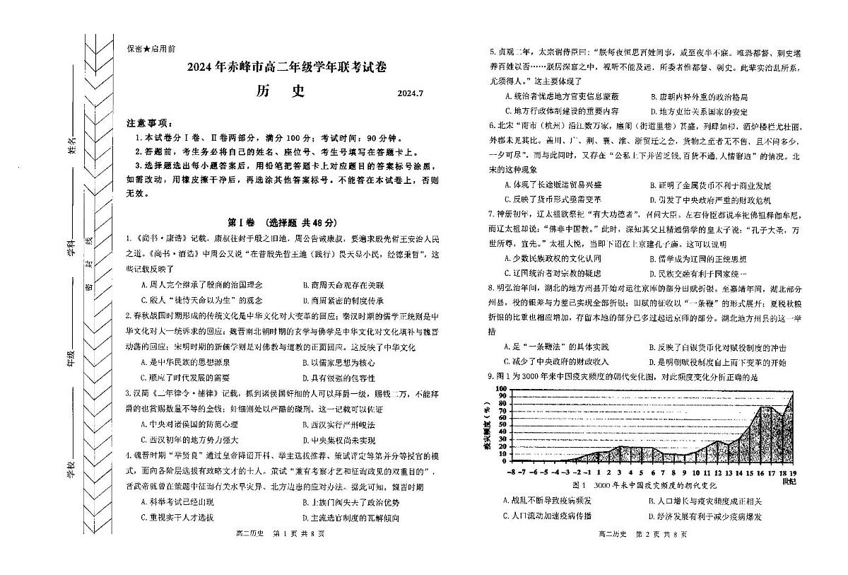 高二历史第1页