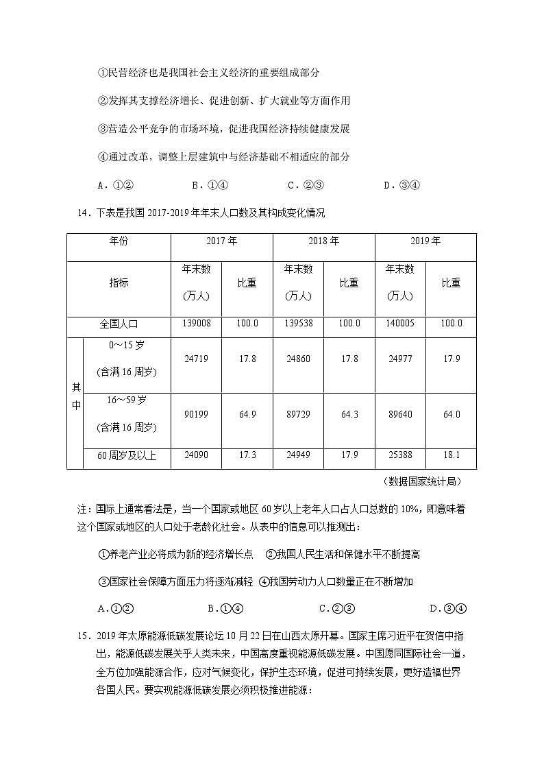 重庆市云阳江口中学校2020届高三下学期第一次月考历史试题02