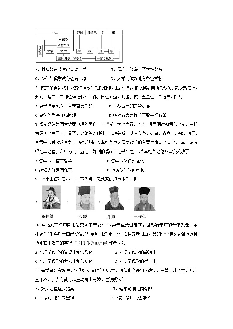 【历史】四川省攀枝花市第十五中学2019-2020学年高二上学期第一次月考试卷02