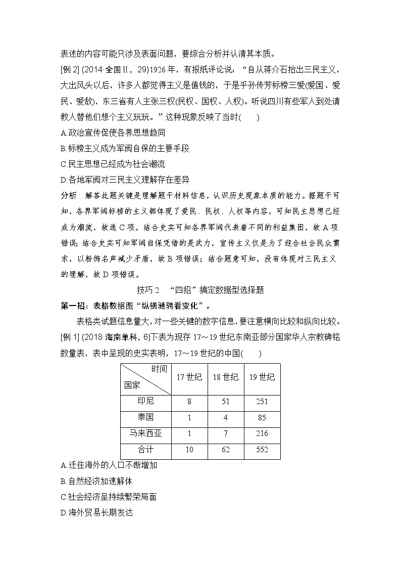 2019届二轮复习：第二部分 第2讲　高考解题技法必备 (学案)第2页