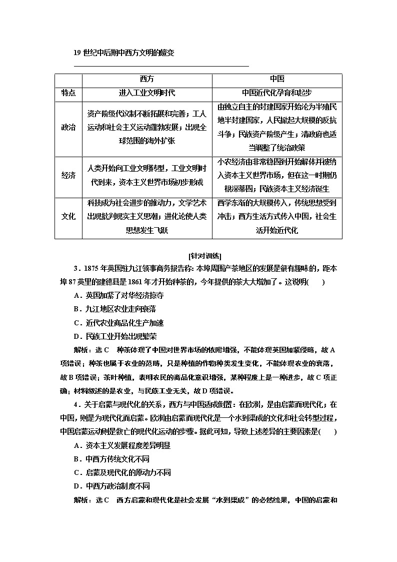 2019届二轮复习 通史融会贯通 学案（江苏专用）03