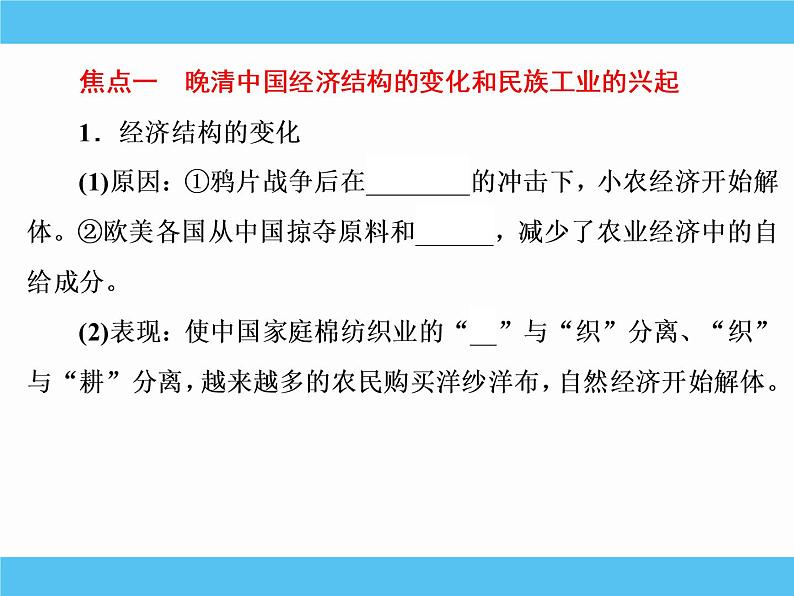 2019届二轮复习：专题十二　近代中国经济结构的变动与资本主义的曲折发展 【课件】（61张）05