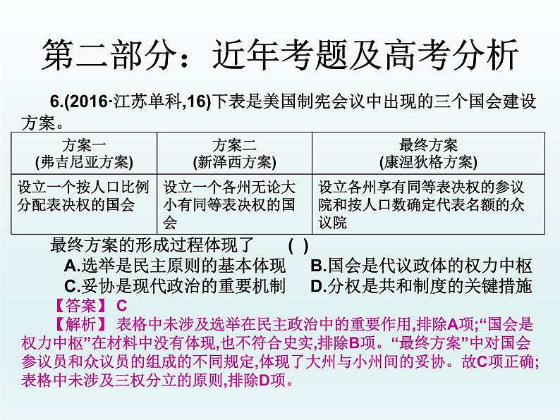 2019届二轮复习：第十三讲  近代西方代议民主制的确立和发展（课件）(共40张PPT)08