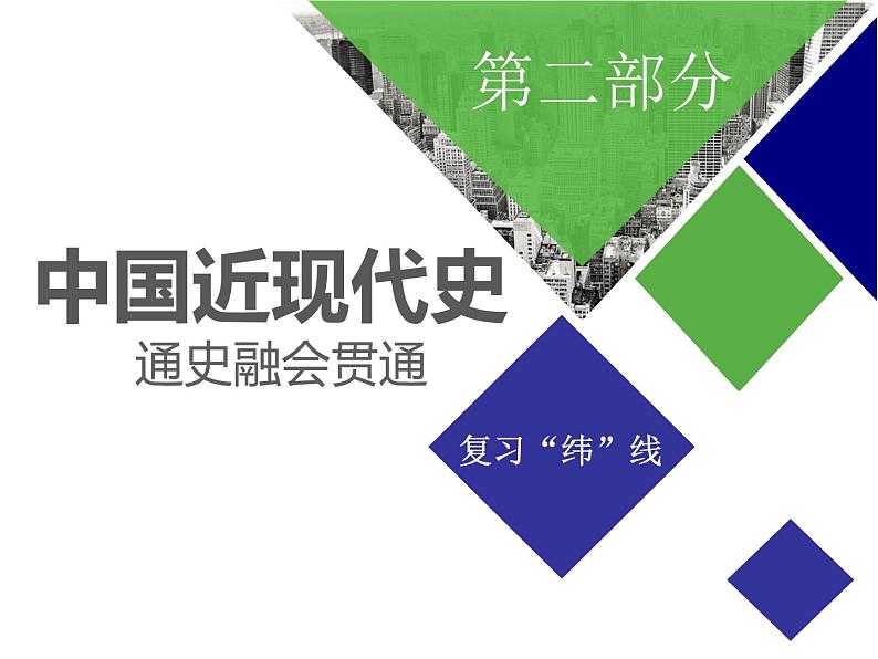 2019届二轮复习：通史五　晚清时期的内忧外患与救亡图存 【课件】（88张）第1页