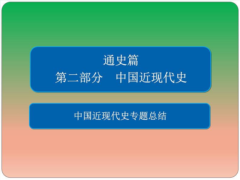 2019届二轮复习：中国近现代史专题总结 【课件】（69张）01