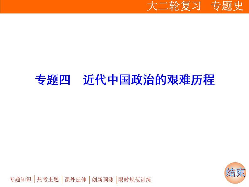 2019届二轮复习：板块二 专题四　近代中国政治的艰难历程 (课件)（98张）02