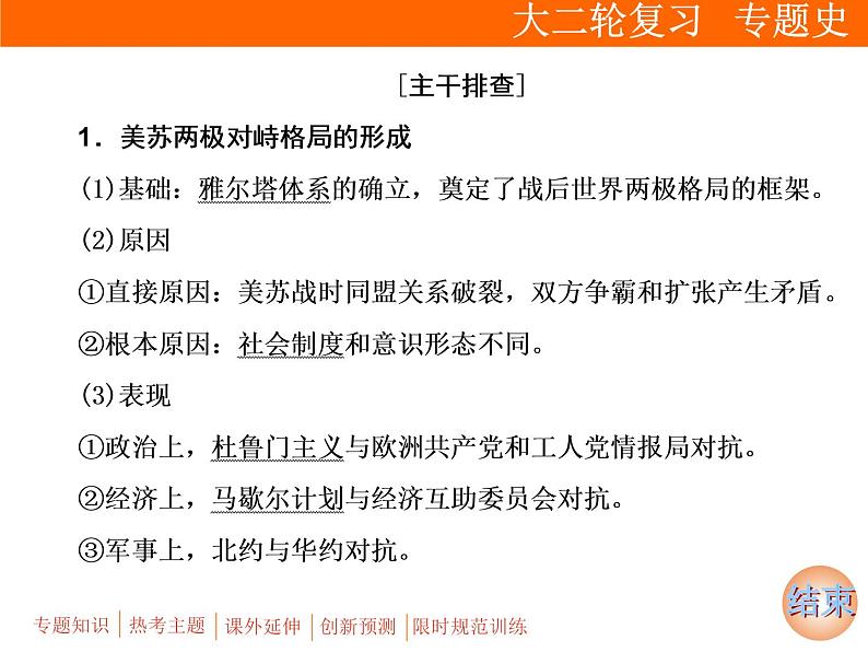 2019届二轮复习：板块三 专题十二　二战后世界政治、经济格局的演变 (课件)（77张）07