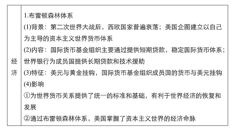 2019届二轮复习 专题三第13讲 二战后经济全球化背景下的世界(1945年至今) 课件（86张）第8页