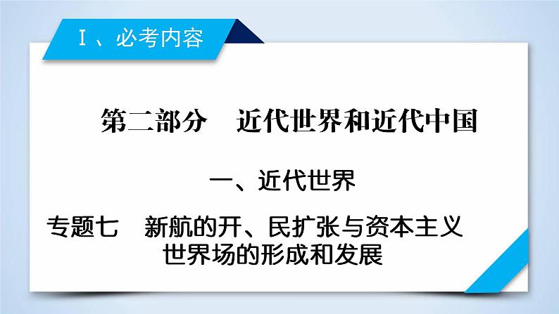 2019届二轮复习 专题7 新航路的开辟、殖民扩张与资本主义世界市场的形成和发展 课件（43张）第2页