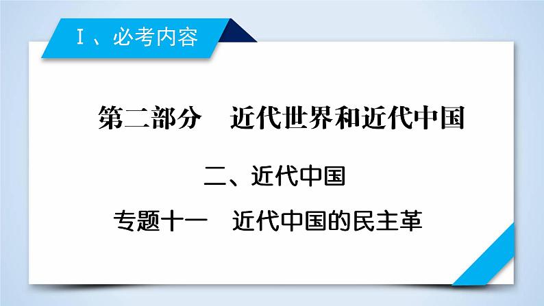 2019届二轮复习 专题11 近代中国的民主革命 课件（66张）02