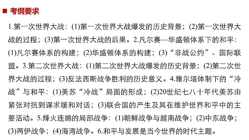 2019届二轮复习 专题四第15讲 20世纪的战争与和平 课件（43张）03