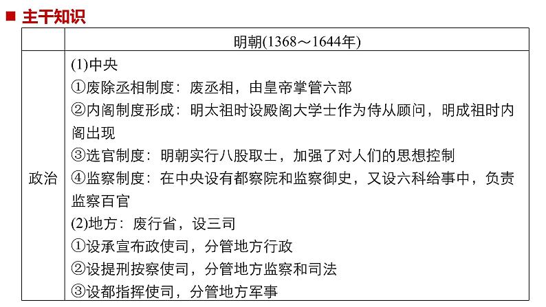 2019届二轮复习 专题一第3讲 明清时期 课件（86张）06