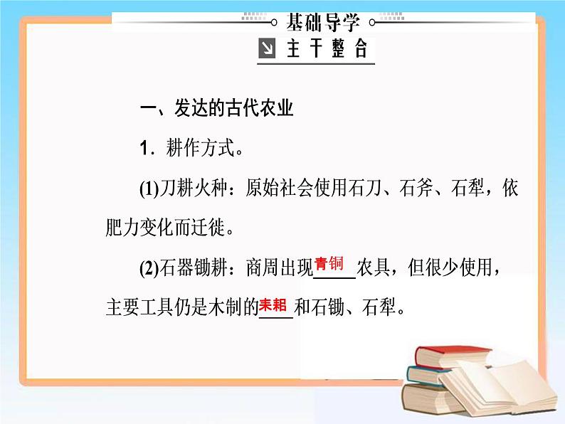 2019届二轮复习 第六单元 第13讲 古代中国的农业和手工业 课件（66张）08