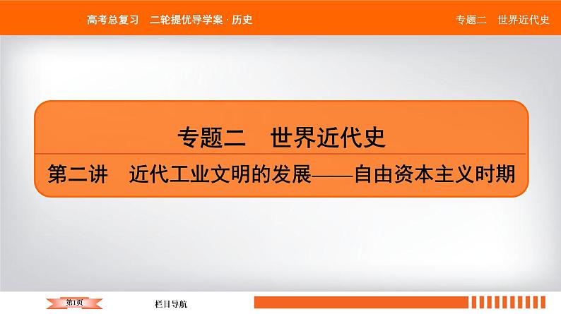 2019届二轮复习 西方资本主义经济发展及经济全球化 课件（55张）第1页