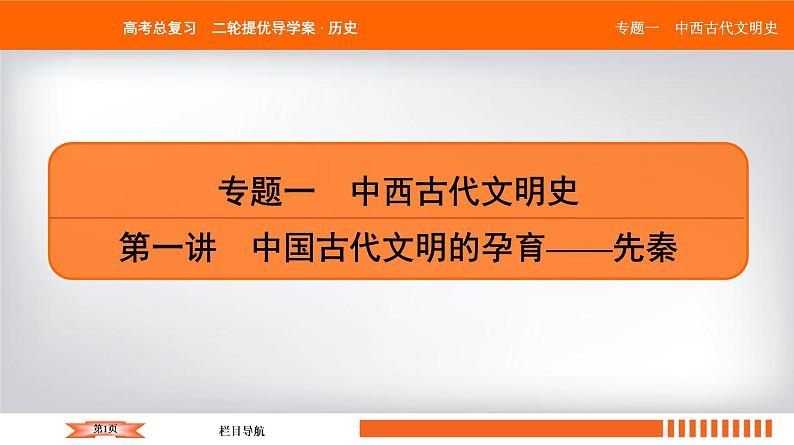 2019届二轮复习 中国古代的政治制度、经济活动及思想文化 课件（56张）第1页