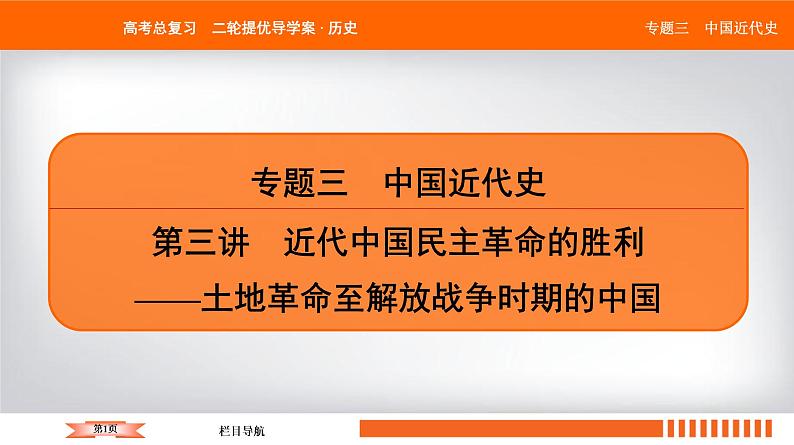 2019届二轮复习 中国近代的政治演变、经济发展、思想理论 课件（67张）01