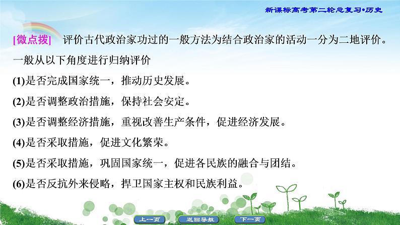 2019届二轮复习 选修4 中外历史人物评说 课件（50张）07