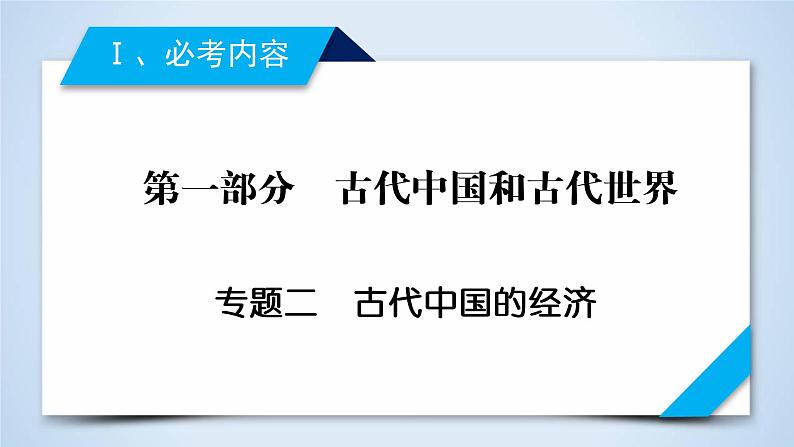 2019届二轮复习 专题2 古代中国的经济 课件（69张）第2页