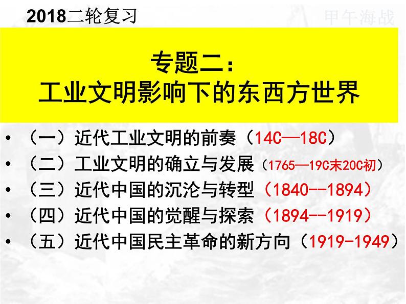 2019届二轮复习  工业文明下的东西方世界：近代中国的觉醒与探索 课件(共49张)01