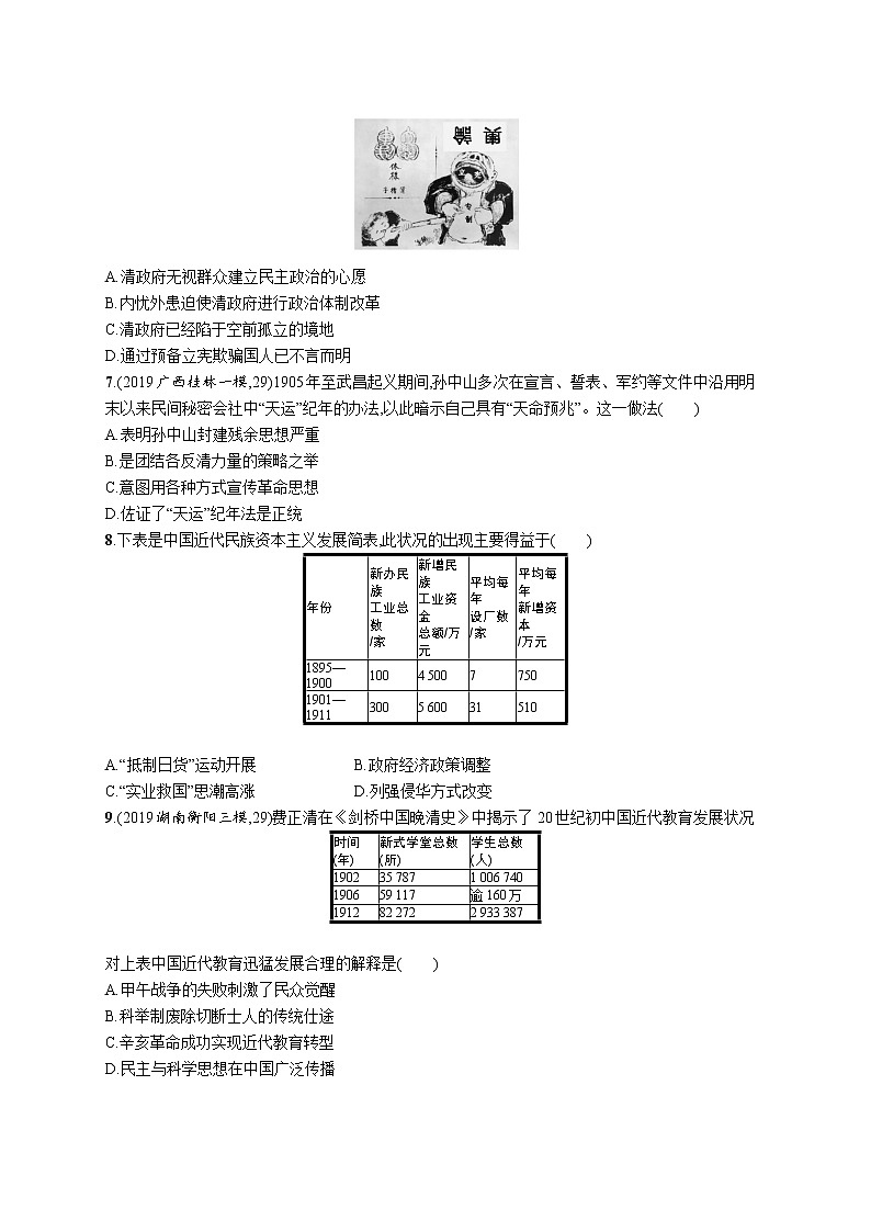 2020届二轮复习 第29题专练——觉醒与探索 作业第2页