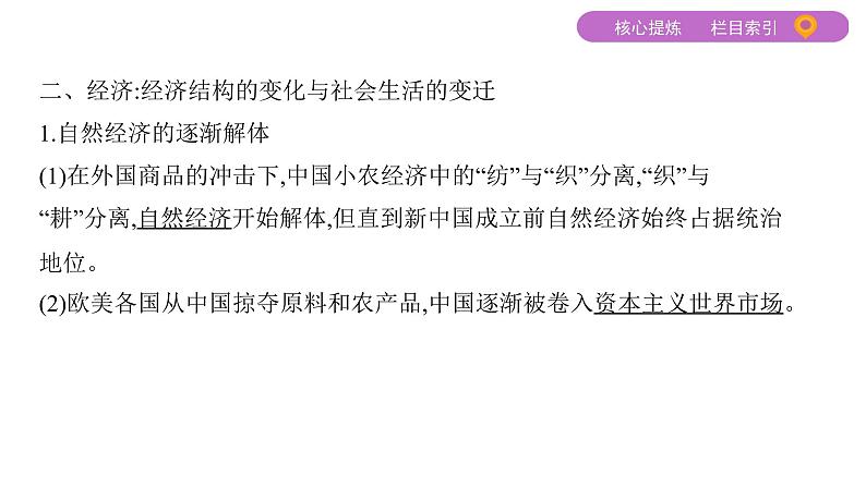 2020届二轮复习通史版 第七讲　工业文明冲击下中国的变革与转型——两次鸦片战争至甲午中日战争 课件（64张）第7页