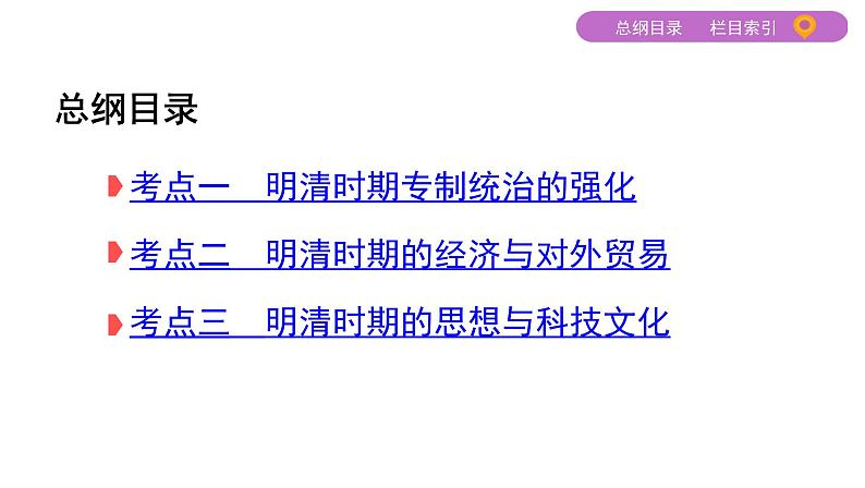 2020届二轮复习通史版 第三讲　中国古代文明的辉煌与衰落——明清(1840年前) 课件（58张）02