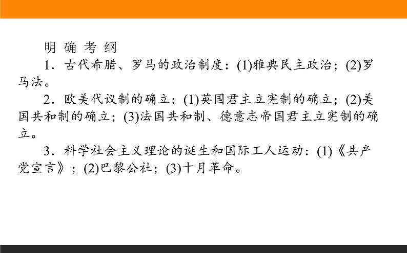 2020届二轮复习：第9讲 西方的民主政治及社会主义运动（课件）（121张）02