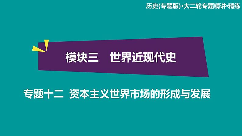 2020届二轮复习：模块3 专题12 资本主义世界市场的形成与发展（课件）（54张）01