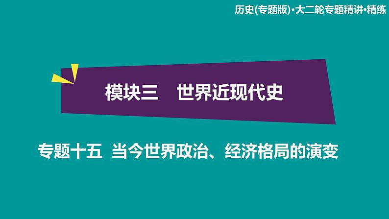 2020届二轮复习：模块3 专题15 当今世界政治、经济格局的演变（课件）（55张）01