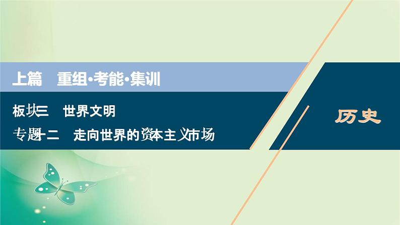 2020届二轮复习 专题十二　走向世界的资本主义市场 课件（38张）（浙江专用）01