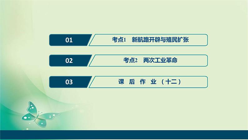 2020届二轮复习 专题十二　走向世界的资本主义市场 课件（38张）（浙江专用）02