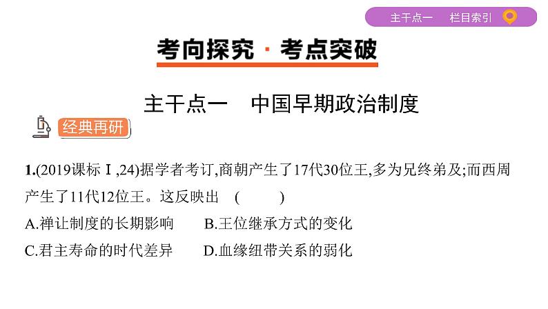 2020届二轮复习 专题一　古代中国的政治制度 课件（78张）05