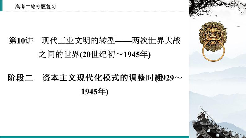 2020届二轮复习 资本主义现代化模式的调整时期(1929～1945年) 课件（49张）第2页