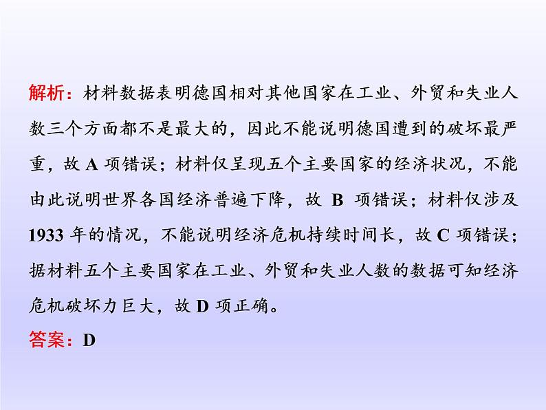 2020届二轮复习（江苏专用）：通史整合（十二） 现代文明的到来——两次世界大战间的世界 【课件】（63张）08