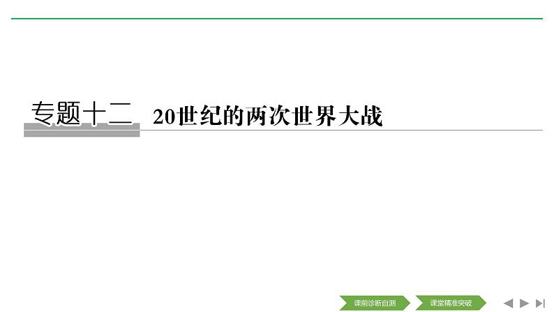 2020届二轮复习（浙江专用）：专题十二 20世纪的两次世界大战（课件）（73张）01