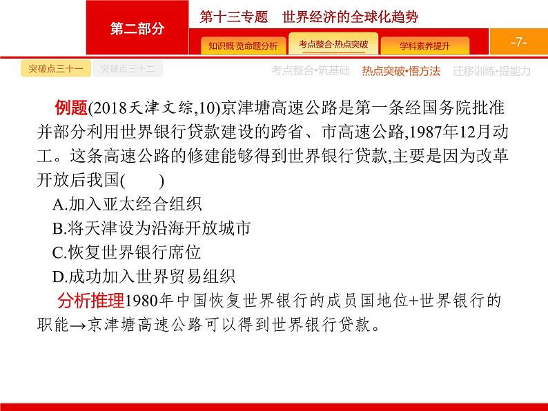 2020届二轮复习 第13专题　世界经济的全球化趋势 课件（28张）（天津专用）07