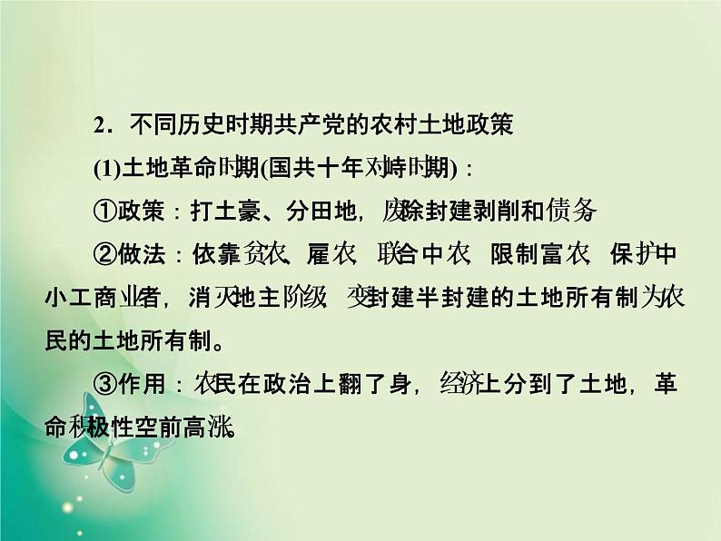 2020届二轮复习 微专题4　中国近现代历史上的土地制度 课件（21张）03