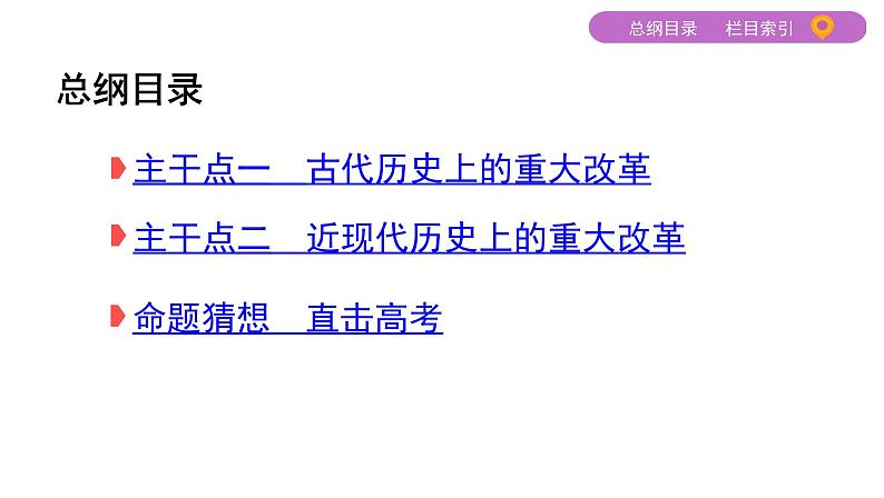 2020届二轮复习 选修一　历史上重大改革回眸 课件（49张）02