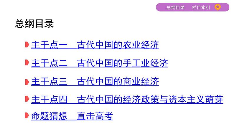 2020届二轮复习 专题二　古代中国的农耕经济 课件（77张）第2页