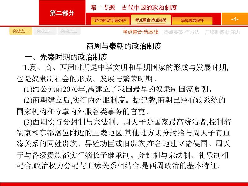 2020届二轮复习 第1专题　古代中国的政治制度 课件（38张）（天津专用）04