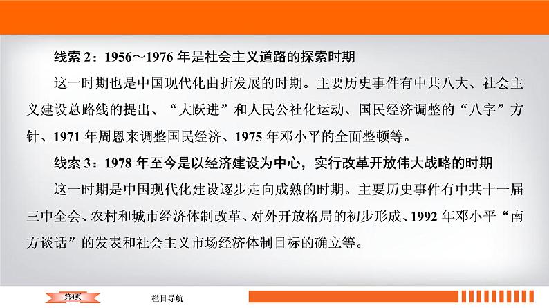 2020届二轮复习 板块2 专题7 中国特色社会主义建设道路 课件（张）04