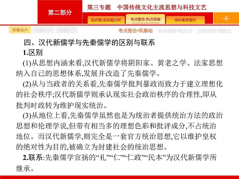 2020届二轮复习 第3专题　中国传统文化主流思想与科技文艺 课件（41张）（天津专用）08