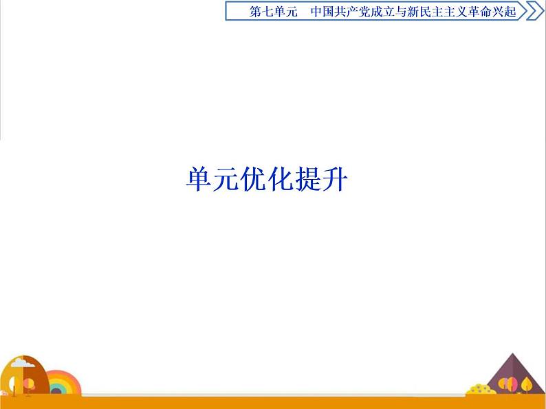 （新）统编版历史必修上册课件：第七单元优化提升01