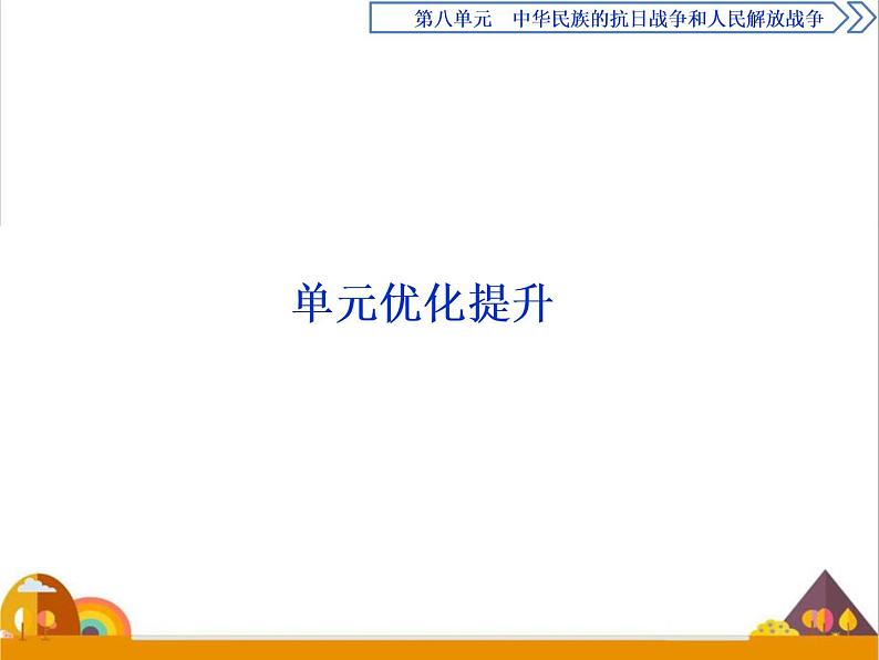 （新）统编版历史必修上册课件：第八单元优化提升01